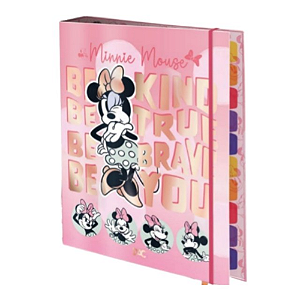 Dac Fichário Caderno Argolado Universitário Minnie Mouse 48 folhas.