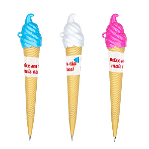 Lapiseira Plástica 0,7mm BRW Tutti-Frutti Sorvete Sortida