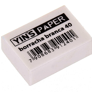 Borracha Yins Paper Número 40 Branca - 1un