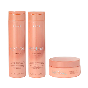 Kit Braé Revival - Shampoo, Condicionador e Máscara