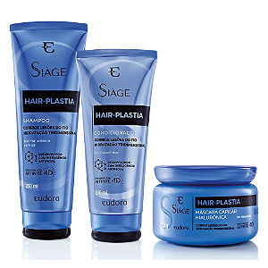 Kit Siage Hair-Plastia - Shampoo + Condicionador + Máscara