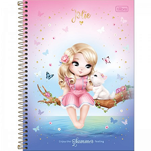Caderno Universitário Tilibra Jolie 10 Matérias 160 Folhas - Sortidos