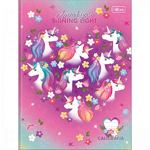 Caderno de Caligrafia Brochura Blink 40 folhas Capa Dura Sortidas