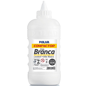 Cola Branca Polar Compactor 1kg Tampa com BIco Dosador.
