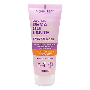 Sabonete Demaquilante Pós Maquiagem 4 em 1 100ml - Labotrat