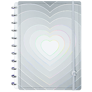 Caderno Inteligente Grey Love Grande 21x28 cm