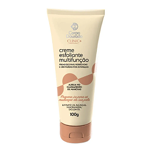 Creme Esfoliante Multifunção Para Áreas Escuras Corpo Dourado Clinic+ 100ml.