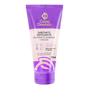 Sabonete Liquido Esfoliante Amora e Ameixa Corpo Dourado 180ml.
