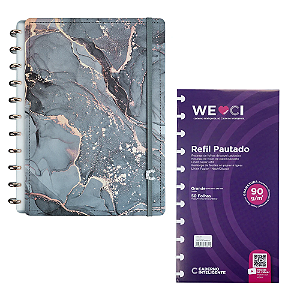 Kit Caderno Inteligente Onyx G+ com 140 folhas + Refil Pautado