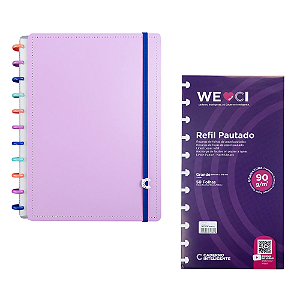 Kit Caderno Inteligente Bubble Grande + Refil Pautado