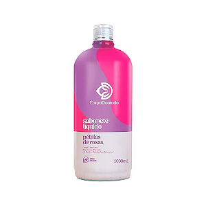 Sabonete Líquido Corporal Petalas de Rosas Corpo Dourado 1000ml