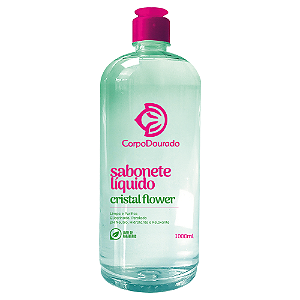 Sabonete Líquido Corporal Cristal Flower Corpo Dourado 1000ml