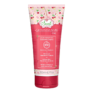 Loção Hidratante Cherry Giovanna Baby 200ml 48hs .