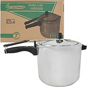 Panela De Pressão Aluminio Pólido Suprema 7 Litros - Roque