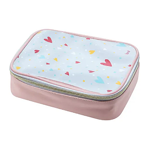 Estojo Box Nécessaire Coração BRW