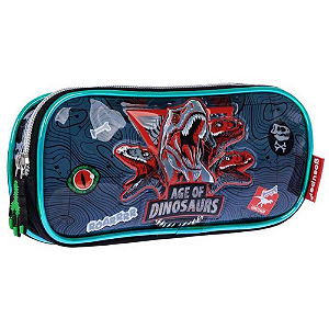 Estojo Colegial Dinossauros GoSuper