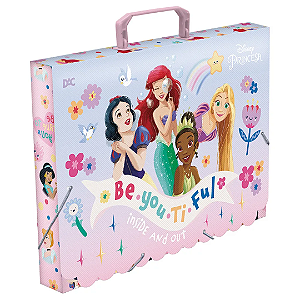 Pasta com Alça Maleta Infantil Princesas Disney - DAC