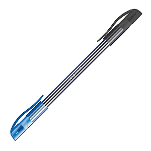 Caneta Bazze Doble Azul/Preto 1.0 mm