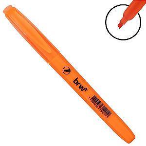 Marca Texto Fluorescente Laranja BRW.