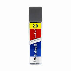 Grafites 2B 2.0 Molin Tubo Com 6 unidades