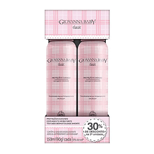 Kit Desodorante Antitranspirante Aerosol Giovanna Baby Classic 2 un