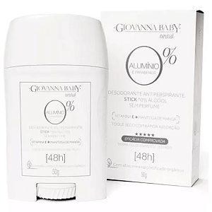 Desodorante Antitranspirante Stick 0% Aluminío Neutral 50g Giovanna Baby.