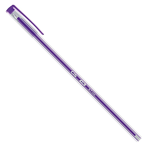 Caneta Esferográfica Longa Tik 17,5cm 0.7 CIS Roxa