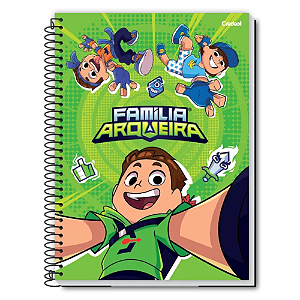 Caderno Universitário Robin Hood Gamer - Familia Arqueira 1 Matéria 80 Folhas - Credeal
