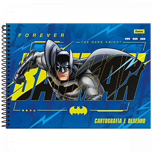 Caderno Cartografia e Desenho Capa Dura Batman Foroni