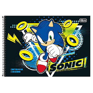 Caderno de Cartografia e Desenho Espiral Capa Dura Sonic 80 Folhas Tilibra Sortido