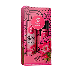 Kit Shampoo 300ml + Condicionador 250ml Dona Rosa Mosqueta Corpo Dourado