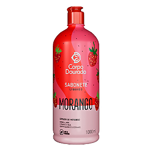 Sabonete Liquido Corporal Morango Corpo Dourado 1000ml