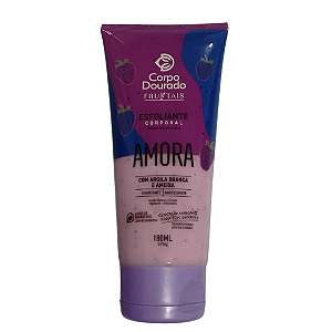 Esfoliante Corpo Dourado Fruktais Amora com Argila Branca e Ameixa 180ml