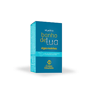 Kit Banho de Lua Corpo Dourado Algas Marinhas