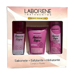 Kit Sabonete + Hidratante + Esfoliante Ameixa Negra Laborene