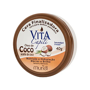 Cera Finalizadora Muriel Vita Capili Óleo De Coco 40g
