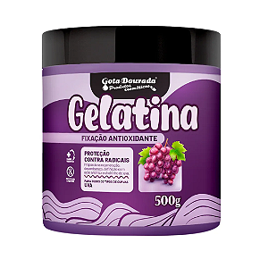 Gelatina Gota Dourada Uva 500g