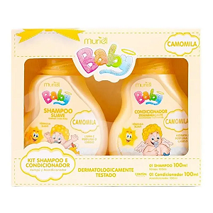 Kit Shampoo e Condicionador Camomila Muriel Baby 100ml