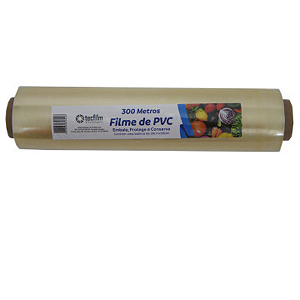 Bobina Filme PVC Tecfilm 28cm x 300m