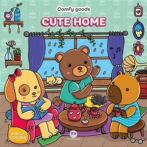 Livro Para Colorir Cute Home - 48 Páginas 120g Ciranda Cultural