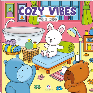 Livro Para Colorir Cozy Vibes - 88 Páginas 120g Ciranda Cultural
