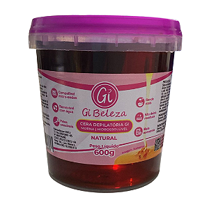 Cera Depilatória Hidrossolúvel Tradicional Gi Beleza 600g