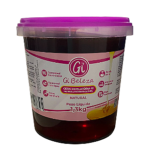 Cera Depilatória Hidrossolúvel Tradicional Gi Beleza 1,3kg