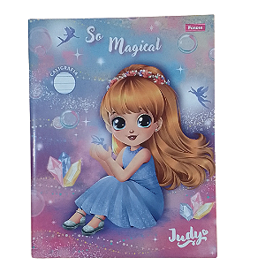 Caderno Foroni Caligrafia Capa Dura Judy So Magical 40 Folhas