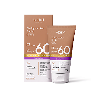 Multiprotetor Facial Labotrat FPS 60 UVA+UVB Creme Dermo Sun 50g Cor Média