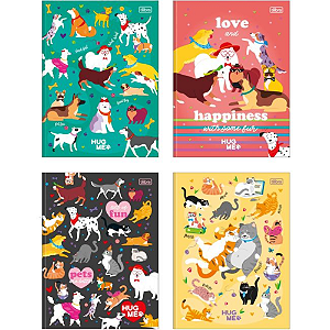 Caderno Brochura Capa Dura Universitário Hug Me 80 Folhas Tilibra Sortidos