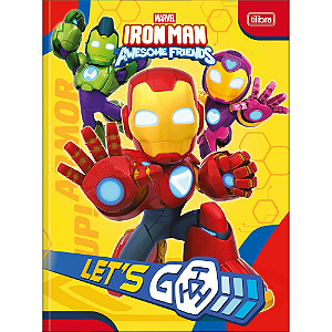 Caderno Brochura Capa Dura Universitário Iron Man 80 Folhas Tilibra Sortidos