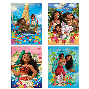 Caderno Brochura Capa Dura Universitário Moana 80 Folhas Tilibra Sortidos