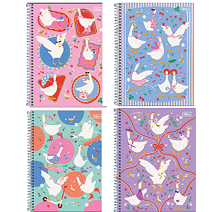 Caderno Espiral Capa Dura Universitário 10 Matérias Cind 160 Folhas Tilibra Sortidos