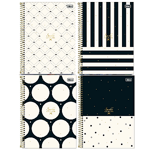 Caderno Espiral Capa Dura Universitário Connect 16 Matérias West Village 256 Folhas Tilibra Sortidos